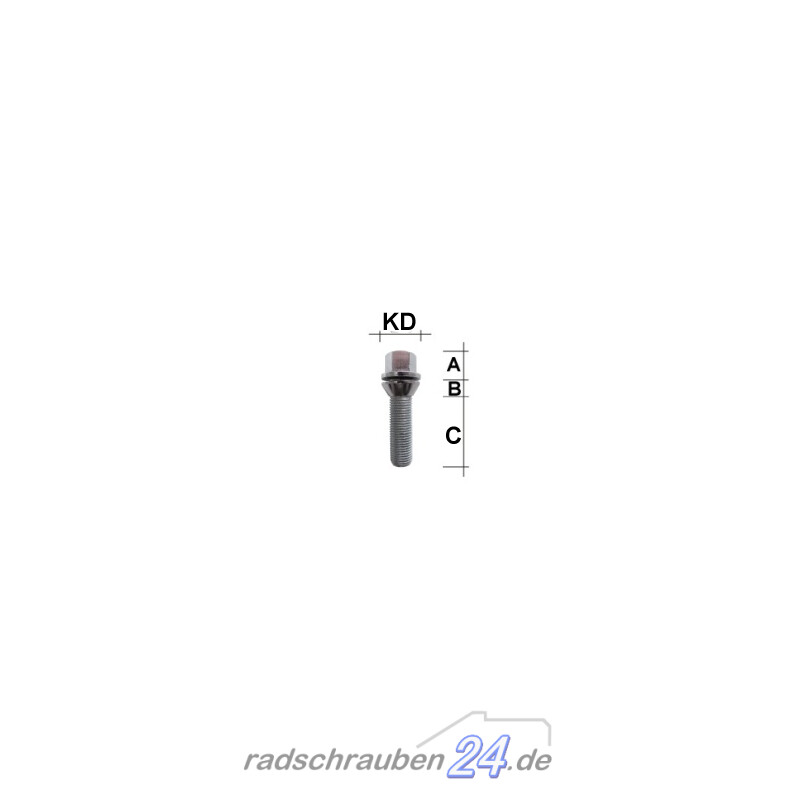 20 wheel bolts wheel bolts M14x1.5 shaft length