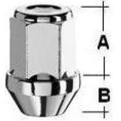 Radmutter Kegelbund 60°  3/8 UNF x  34mm SW19