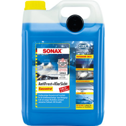 SONAX Antifrost + Klarsicht Konzentrat Scheibenwaschanlagen-Frostschutz mit Citrusduft