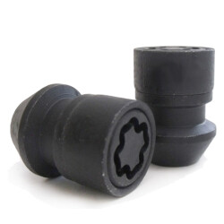 Farad Starlock Muttern-Felgenschloss geschlossen M12 x 1,25 Kegel 60° SW19  (schwarz)