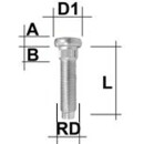 Rändelbolzen M12 x 1,75 x 55 mm RD14,75