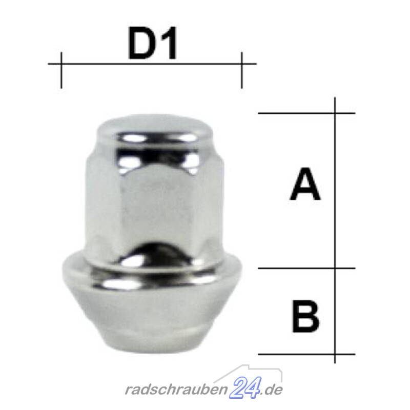 Dadi Per Ruota M12 X 1,5 In Zinco – Lunghezza Gambo 35mm, Chiave 19, Fascia Conica, 16 Pezzi, Per Cerchi In Alluminio E Acciaio - 3