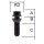 Radschraube M14 x 1,25 x 28mm Kugelbund R14 zweiteilig SW17 schwarz