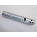 Doppelgewindebolzen  M12 x 1,5 x 80mm