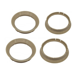 4 St.Zentrierringe 64,0 auf 57,1 beige