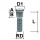 Rändelbolzen M12 x 1,25 x 67mm RD14,3