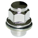 Radmutter M12 x 1,5 x 37,5mm Flachbund geschlossen mit Schaft SW21 Chrom