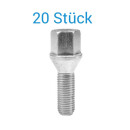 20 St. Radschrauben M12 x 1,5 x 28mm Kegelbund 60°...