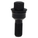 Radschraube M14 x 1,5 x 45mm Kugelbund R14 zweiteilig SW17 schwarz