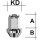 Radmutter Kegelbund 60° SW17 Typ H12V M12 x 1,5