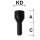 Iboltschraube M12 x 1,5 Kegelbund 60° SW10 Typ I2W 38 mm