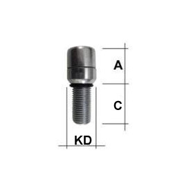 Iboltschraube M14 x 1,5 Kugelbund R13 SW12 Typ I5 28 mm