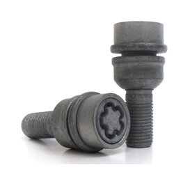5x Chrome Wheel Lock Bolts M14 X 1.5 27mm Shaft – Ball Seat For Alloy Wheels