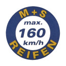 Geschwindigkeitsaufkleber 160 km/h Index Q