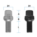 Radschraube M14 x 1,25 x 26 -52mm Kugelbund R12...