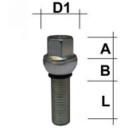 Radschraube M14 x 1,25 Kugelbund R12 zweiteilig SW17 Typ...