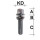 Radschraube M14 x 1,25 Kugelbund R14 zweiteilig SW17 Typ V5V 48 mm